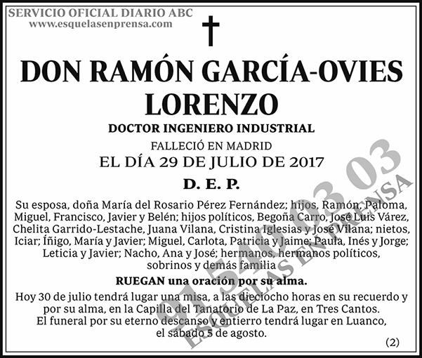 Ramón García-Ovies Lorenzo